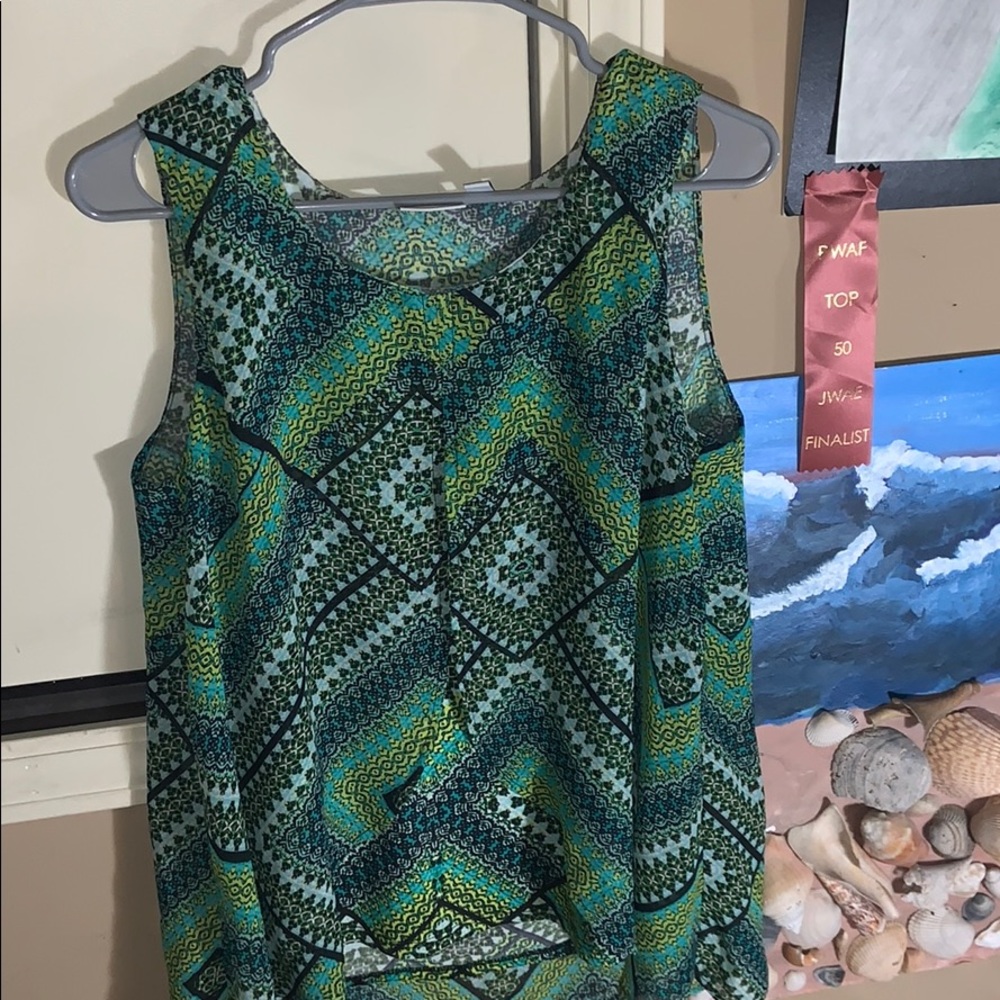 Abstract tank top